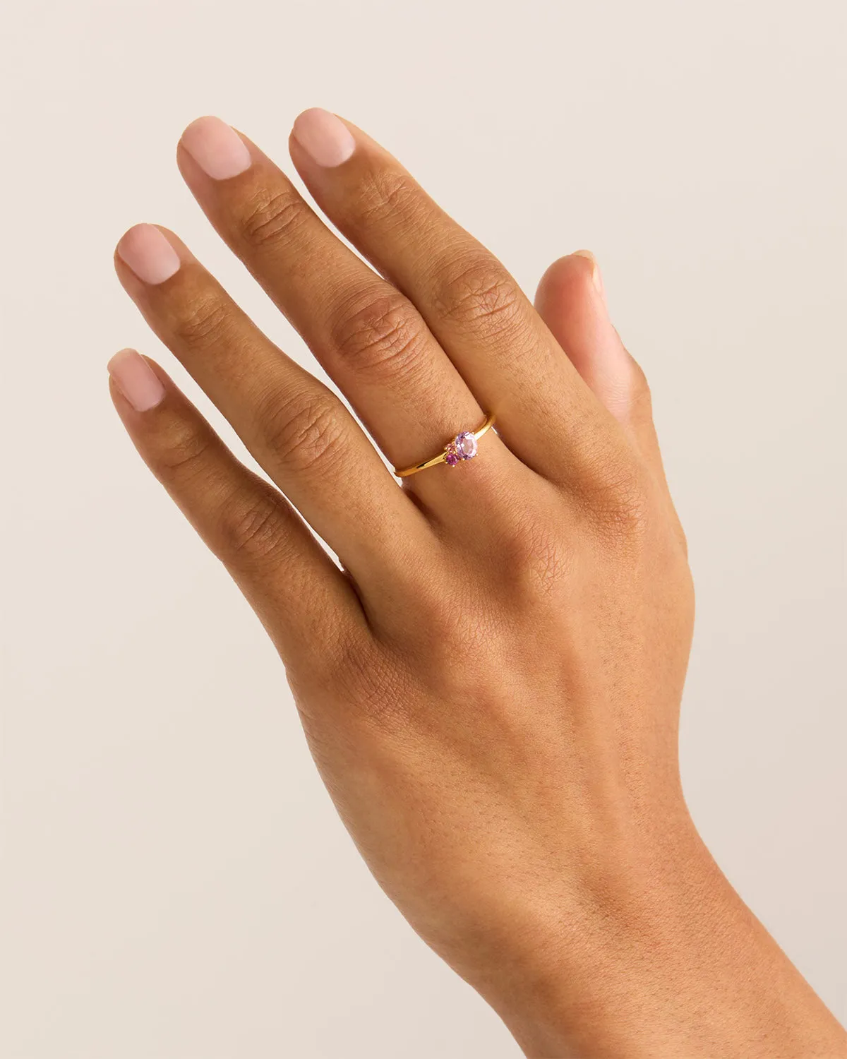 18k Gold Vermeil Kindred Birthstone Ring - October Bycharlotte