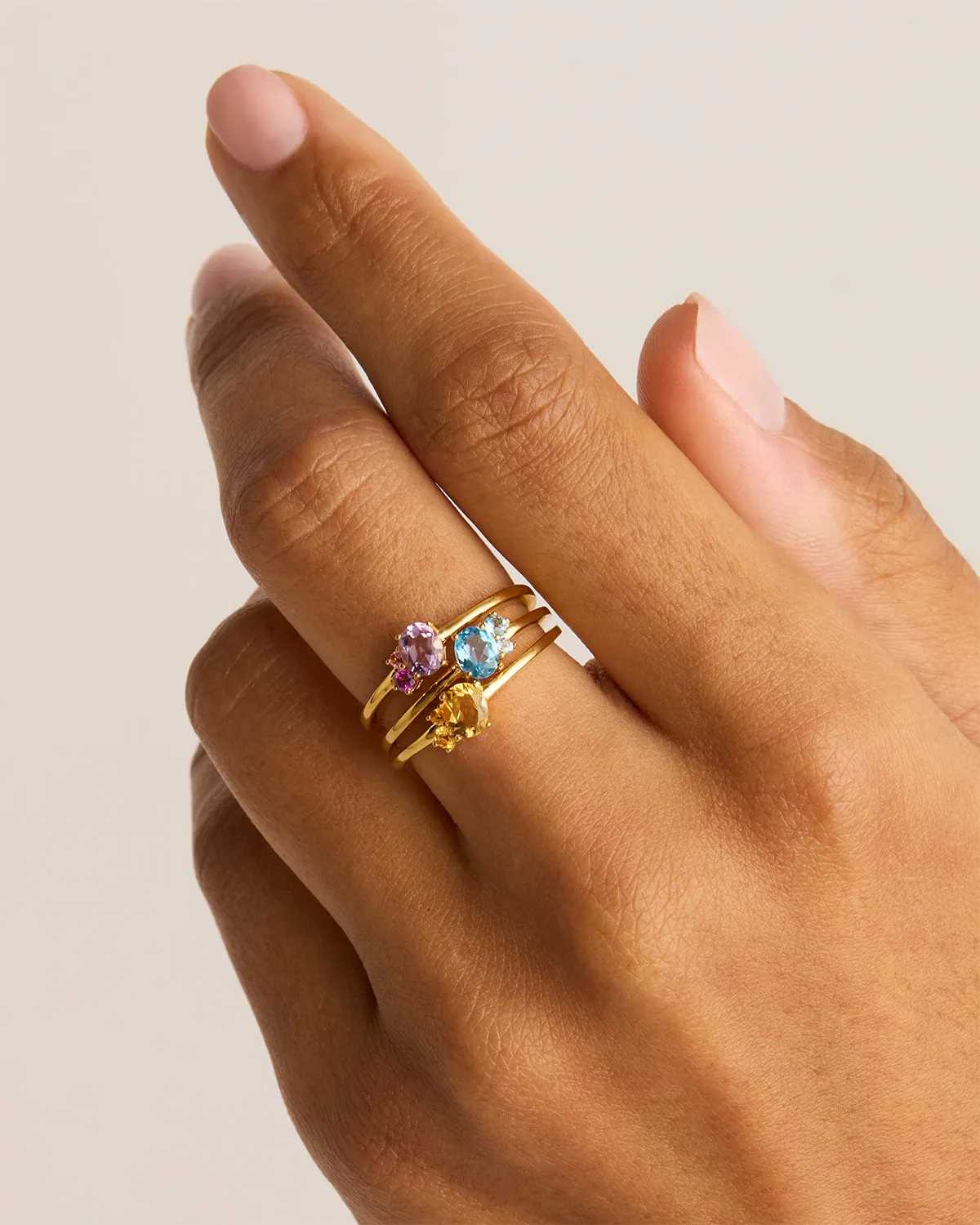 18k Gold Vermeil Kindred Birthstone Ring - October Bycharlotte