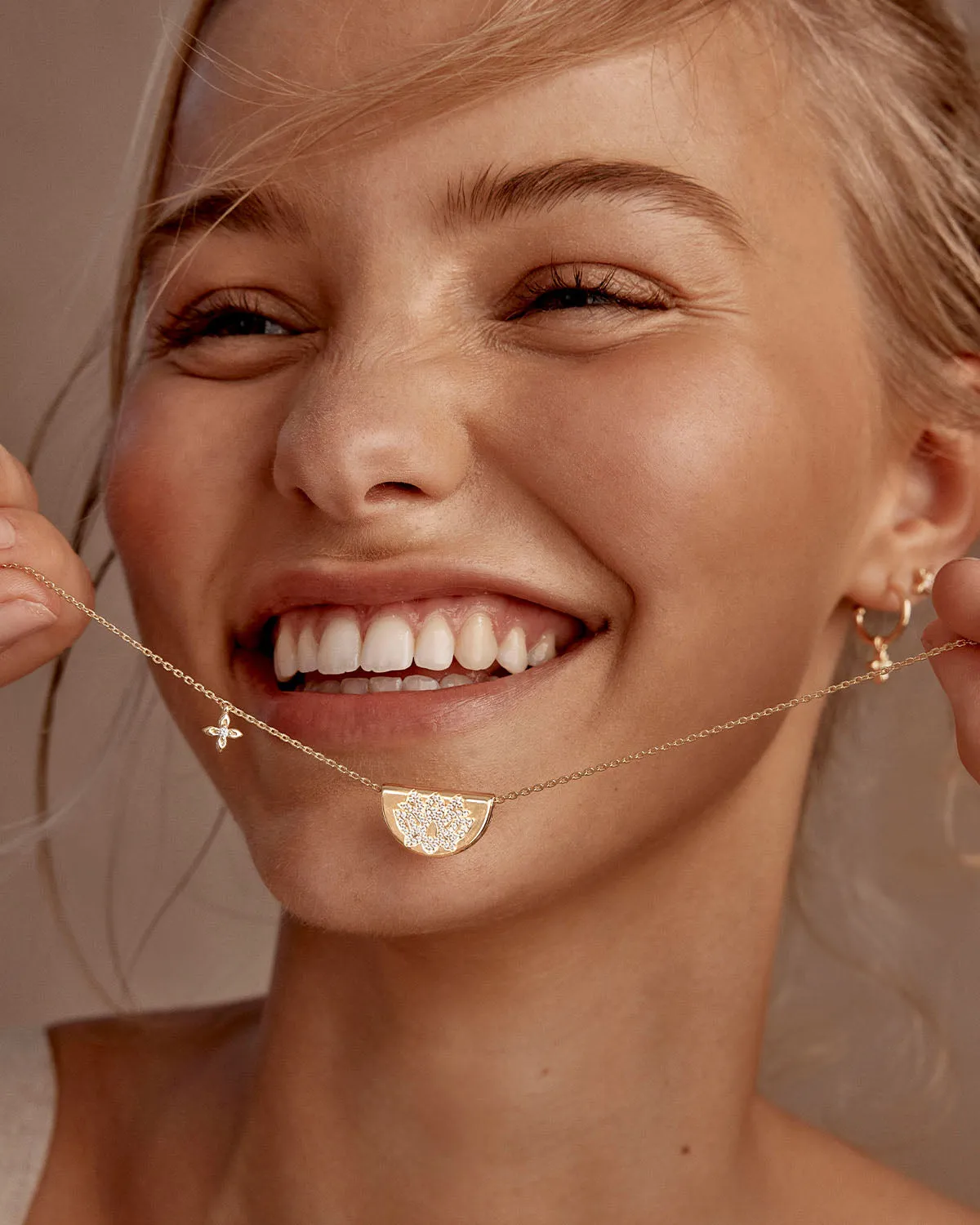 18k Gold Vermeil Live In Light Lotus Necklace Bycharlotte