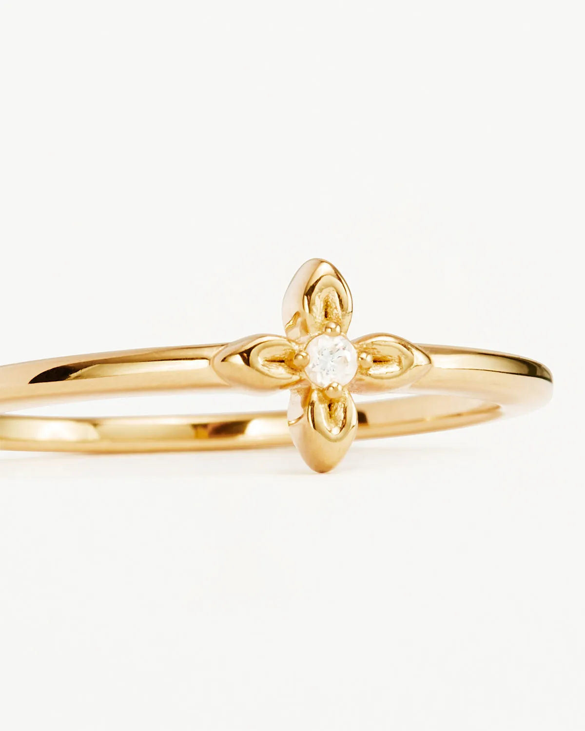 18k Gold Vermeil Live in Light Ring Bycharlotte
