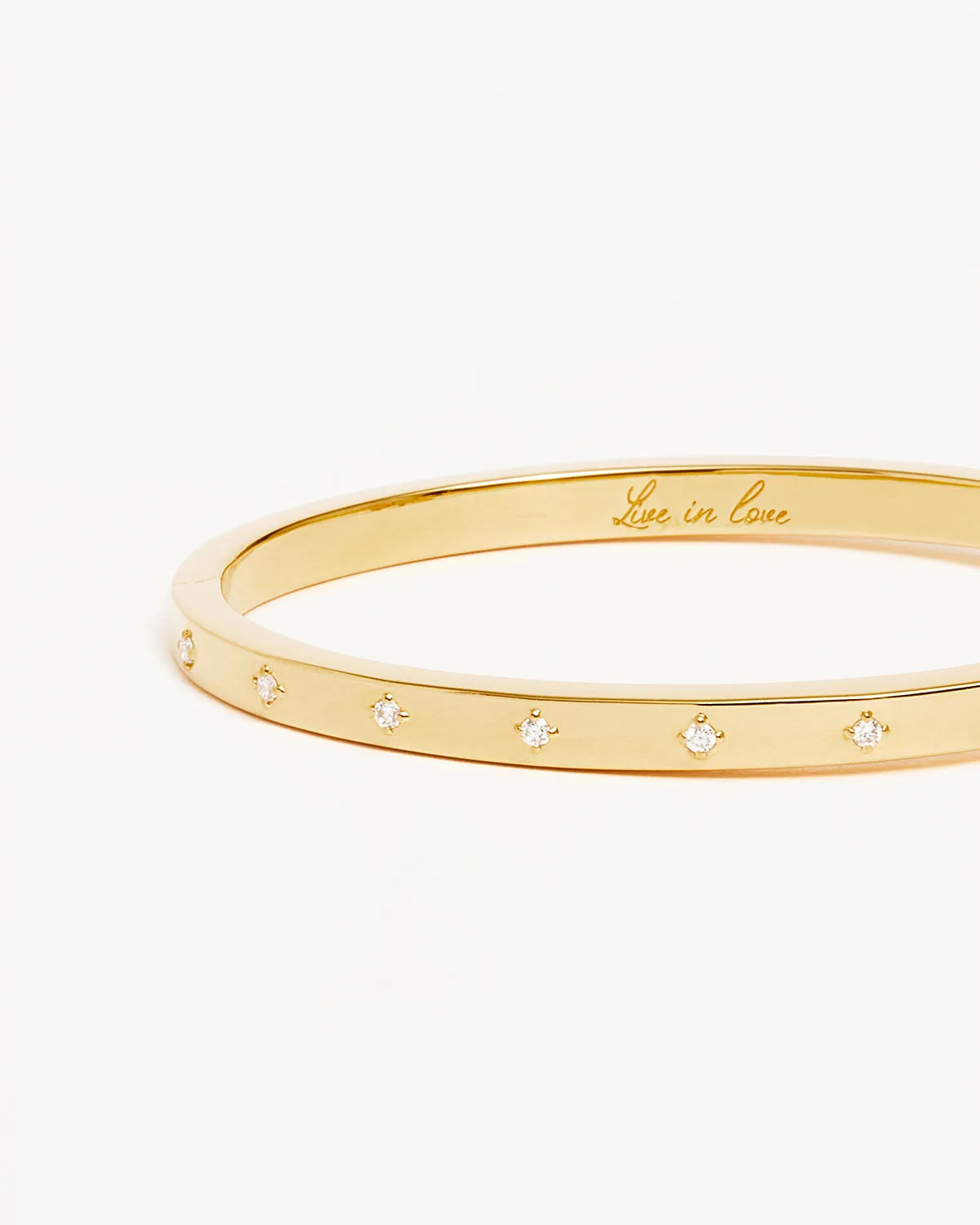 18k Gold Vermeil Live in Love Bangle Bycharlotte