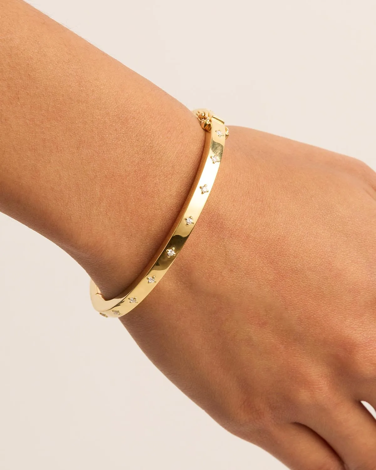 18k Gold Vermeil Live in Love Bangle Bycharlotte