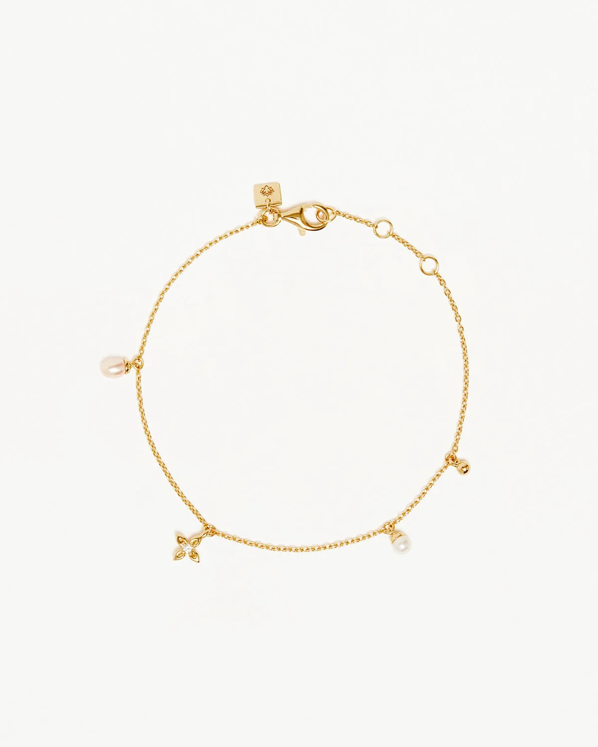 18k Gold Vermeil Live in Peace Bracelet Bycharlotte