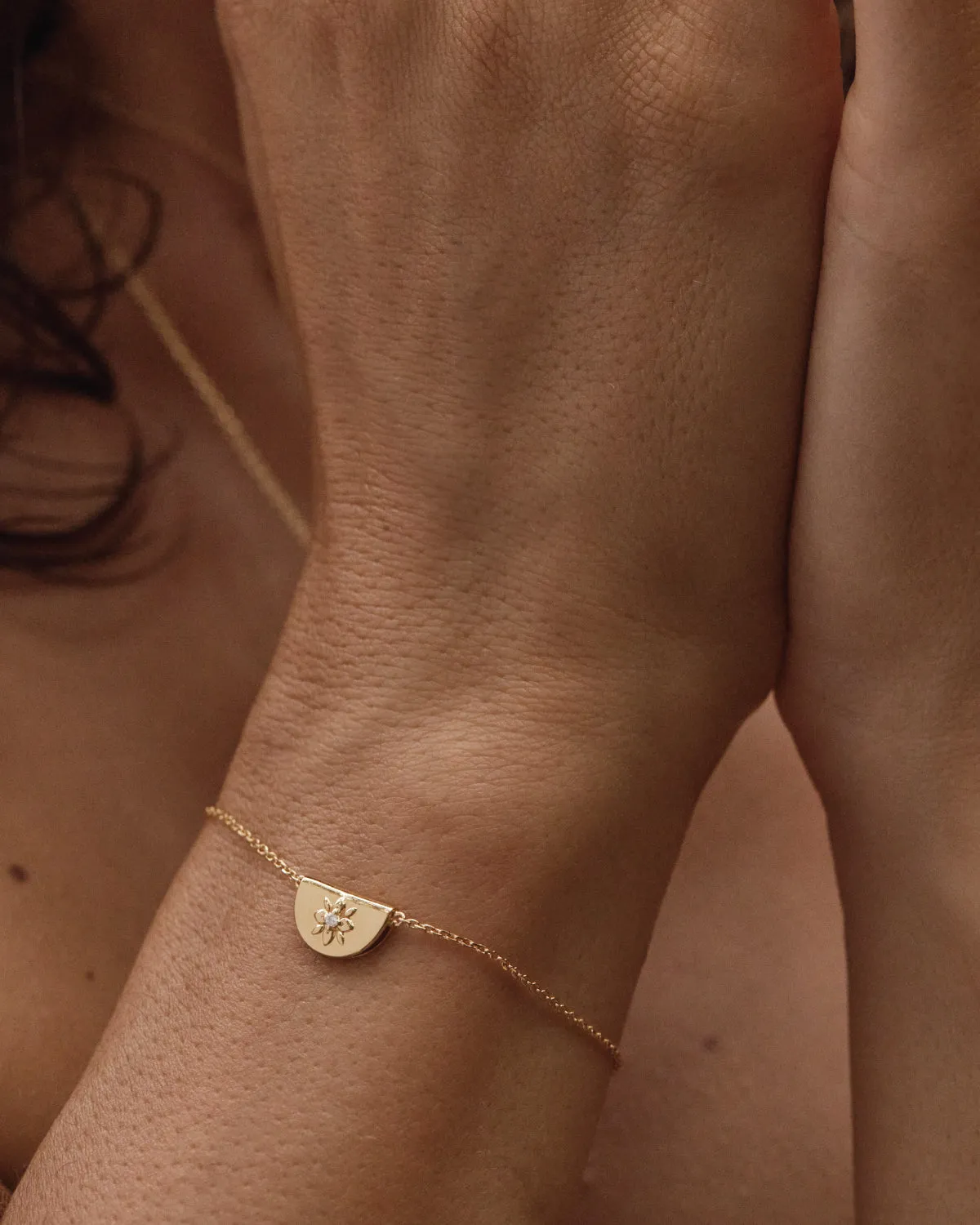 18k Gold Vermeil Lotus Bracelet Bycharlotte