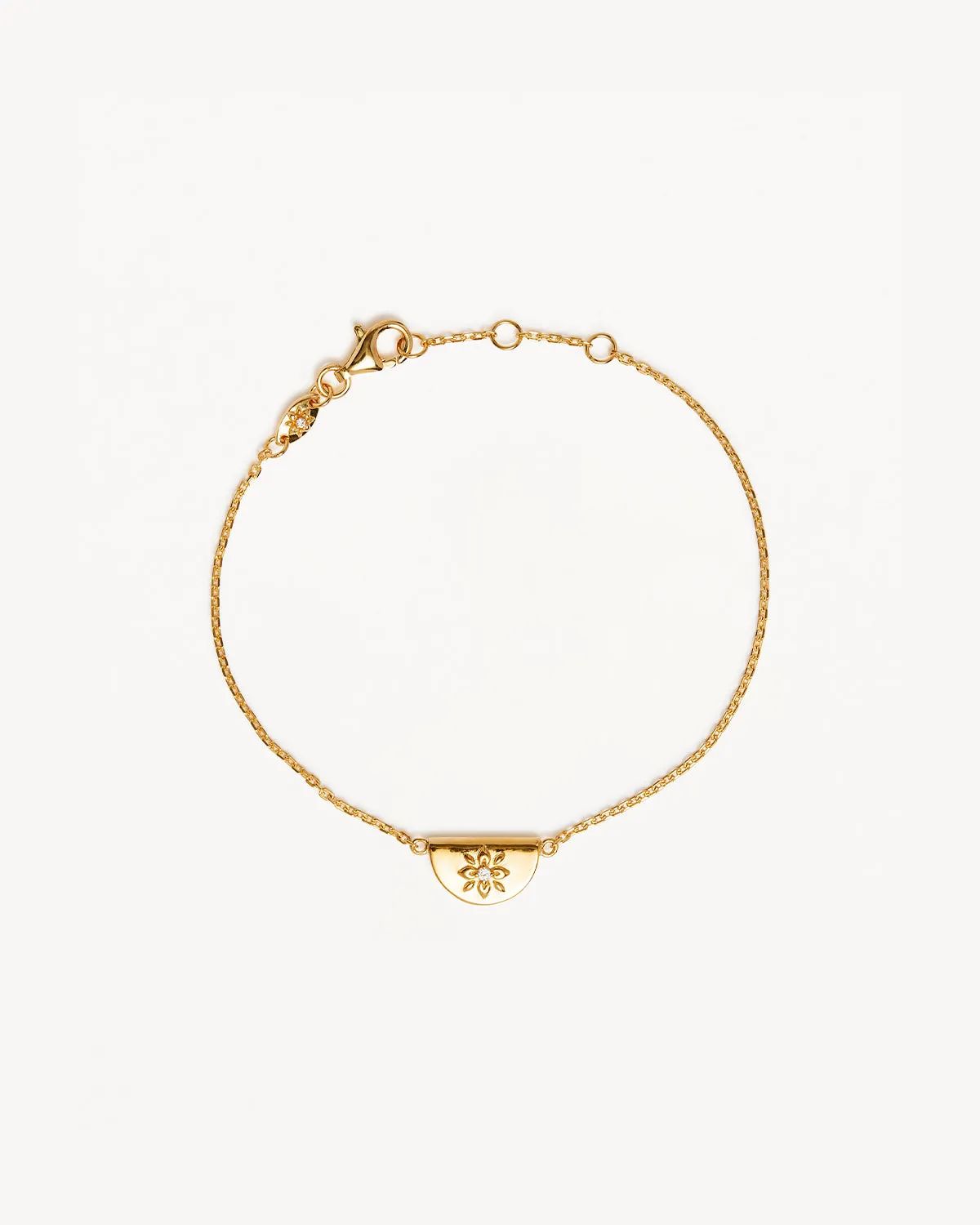 18k Gold Vermeil Lotus Bracelet Bycharlotte