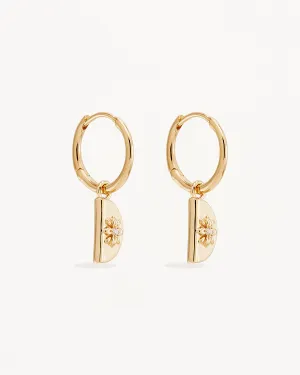 18k Gold Vermeil Lotus Hoops Bycharlotte