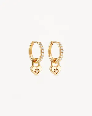 18k Gold Vermeil Love Unlocked Padlock Hoops Bycharlotte