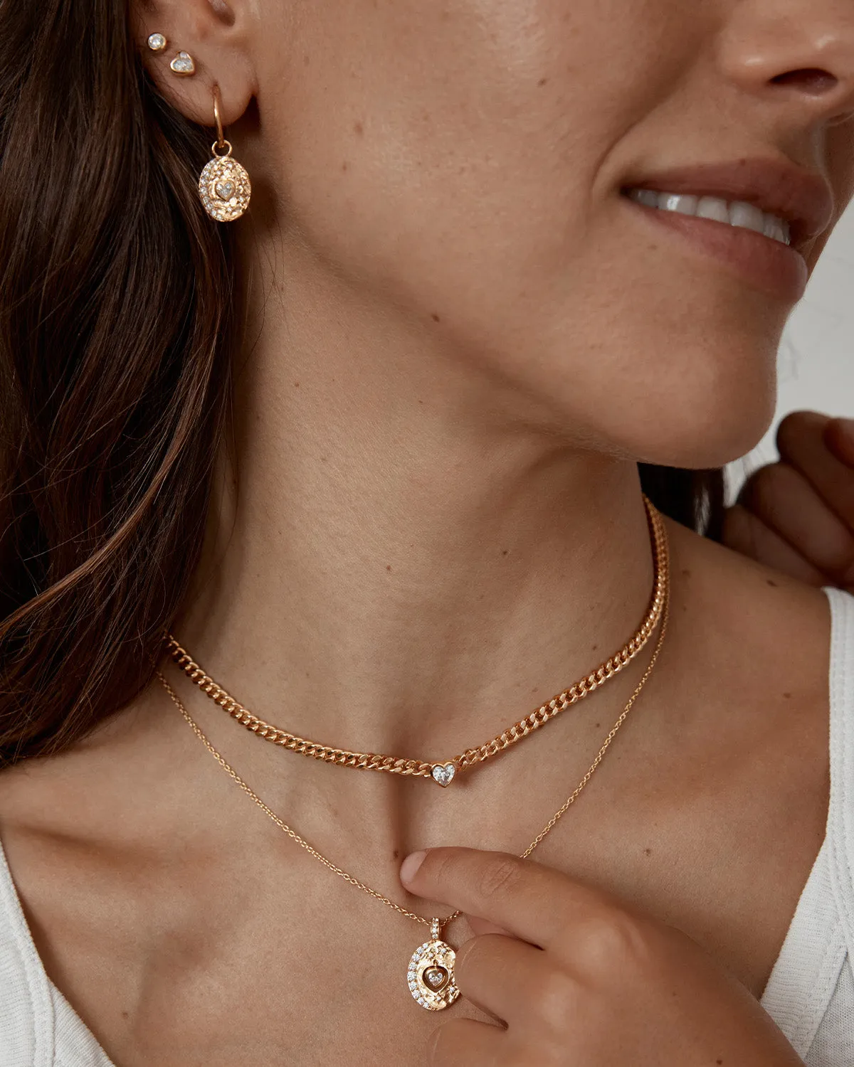 18k Gold Vermeil Love You to the Moon and Back Hoops Bycharlotte
