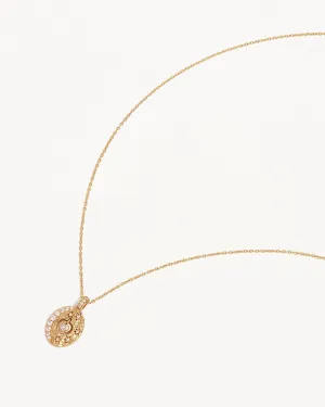 18k Gold Vermeil Love You to the Moon and Back Necklace Bycharlotte