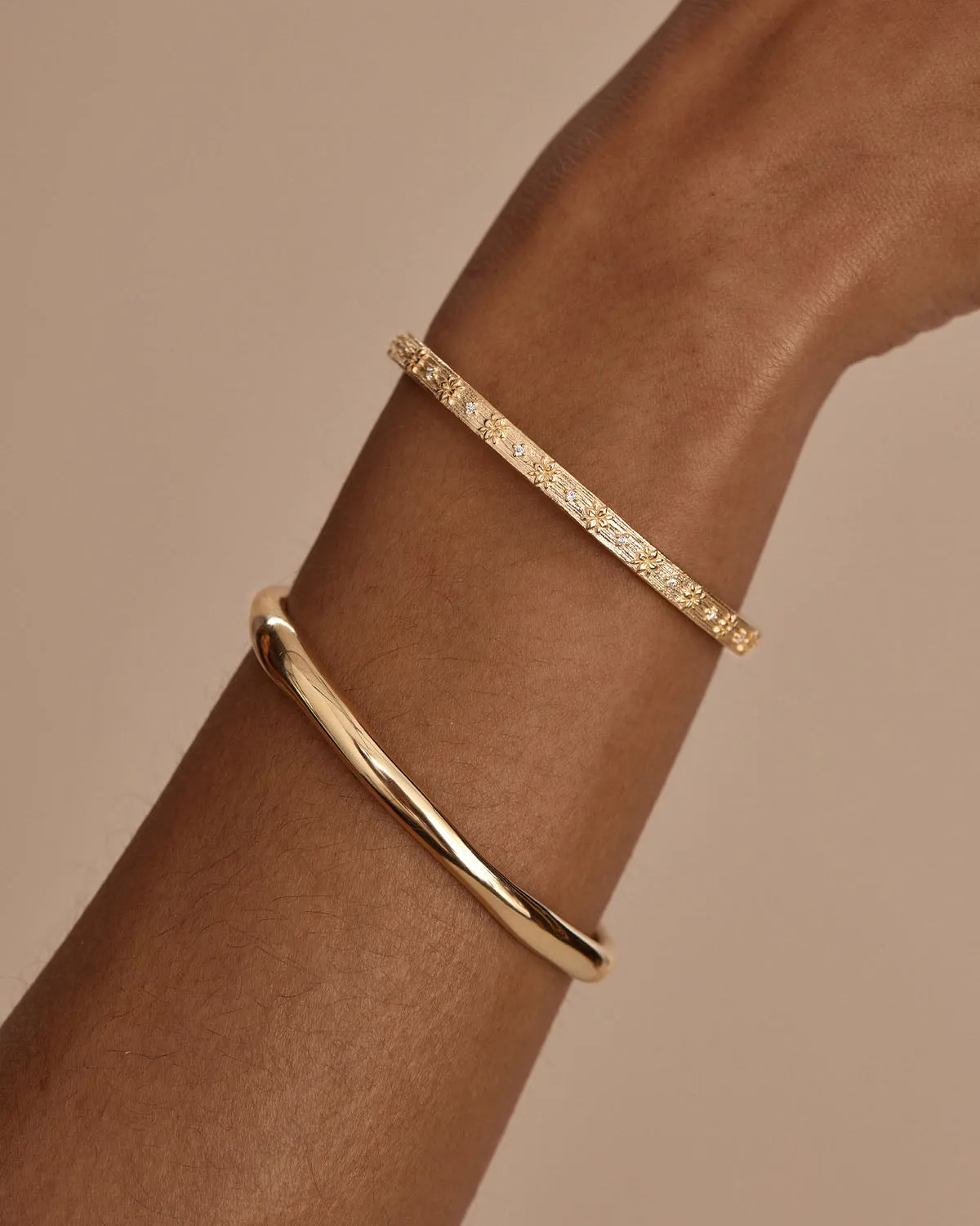 18k Gold Vermeil Lover Bangle Bycharlotte