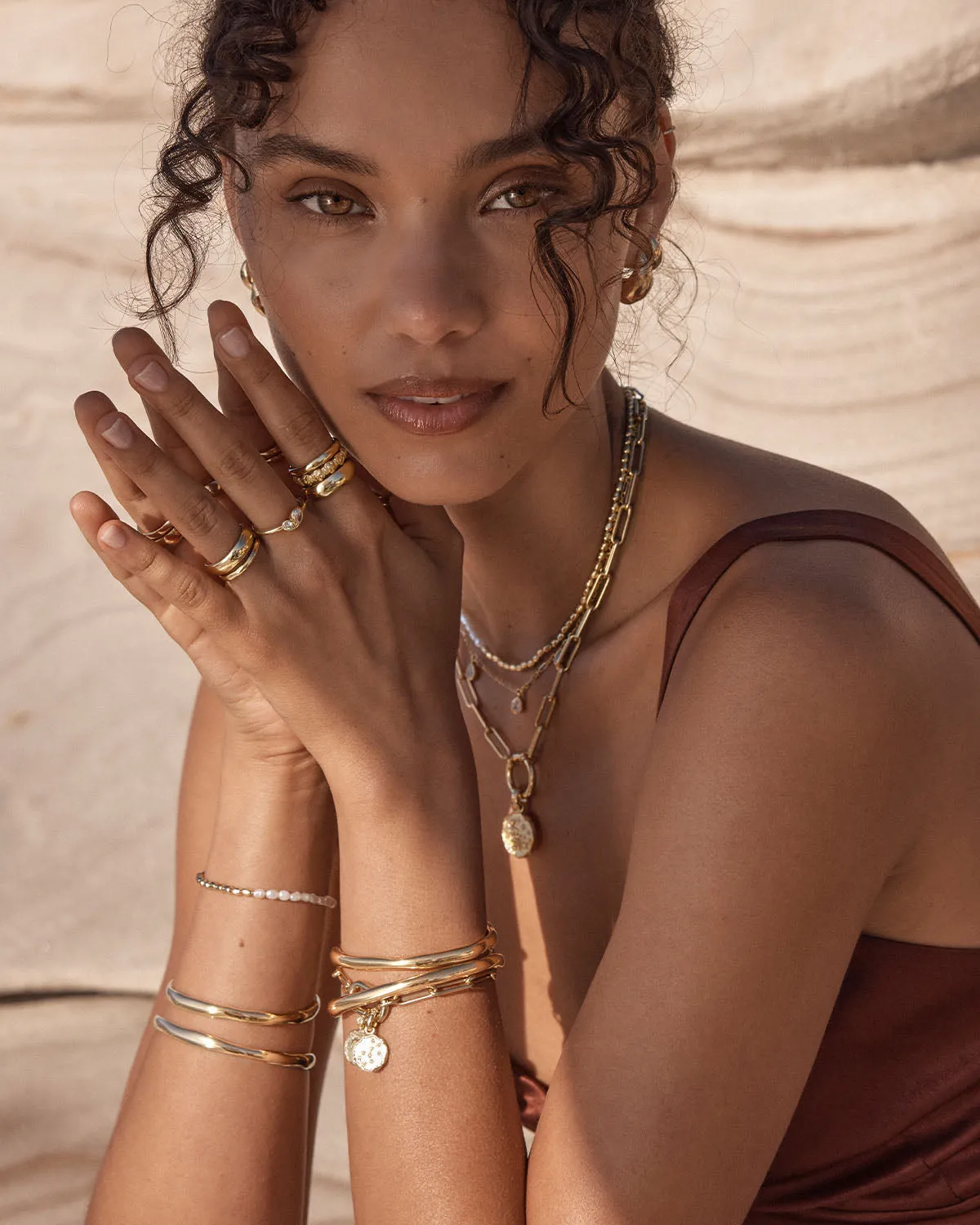 18k Gold Vermeil Lover Bangle Bycharlotte