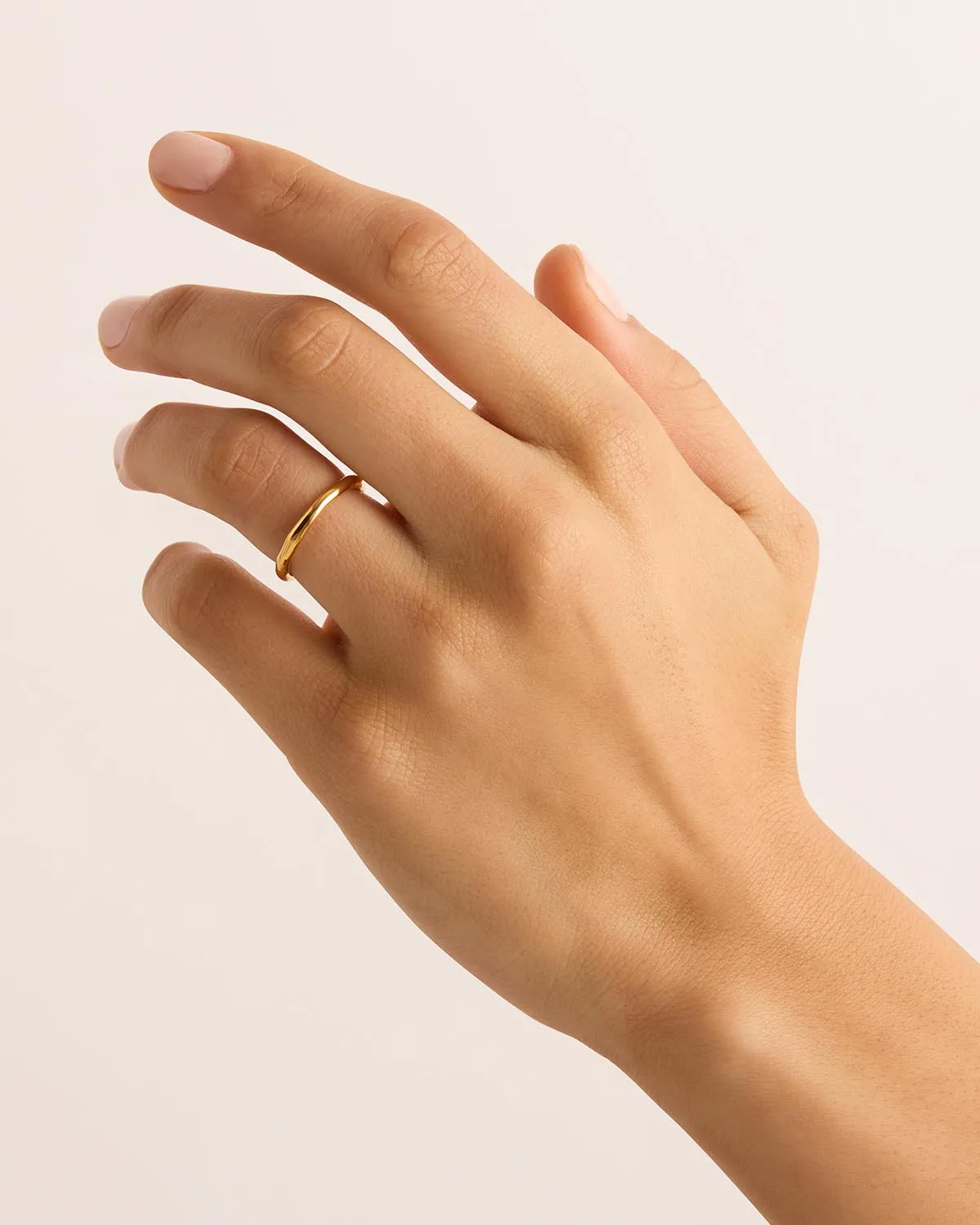 18k Gold Vermeil Lover Thin Ring Bycharlotte