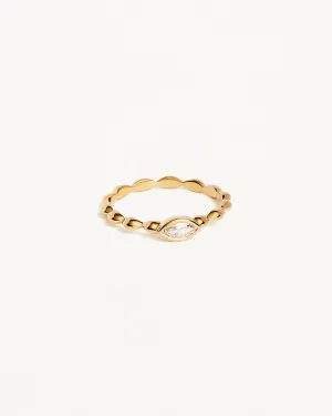18k Gold Vermeil Lucky Eye Ring Bycharlotte
