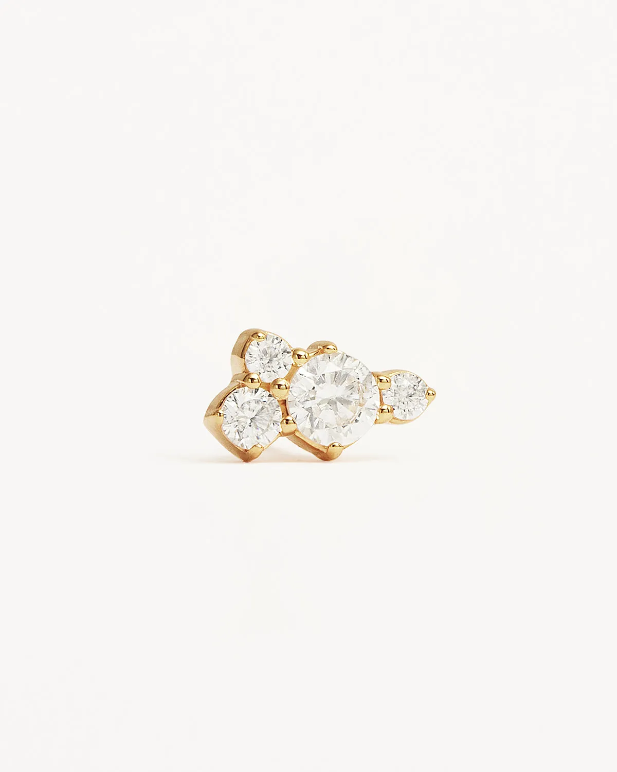 18k Gold Vermeil Mist Stud Earrings Bycharlotte