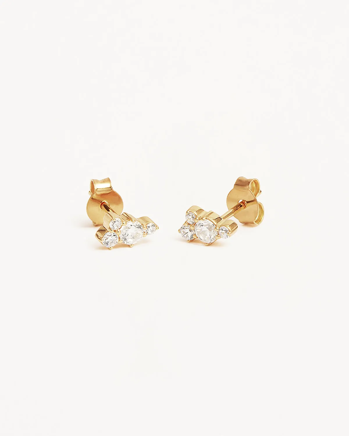 18k Gold Vermeil Mist Stud Earrings Bycharlotte