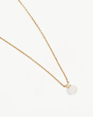 18k Gold Vermeil Moments With You Pearl Necklace Bycharlotte