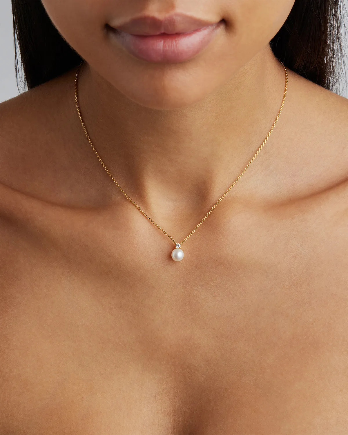 18k Gold Vermeil Moments With You Pearl Necklace Bycharlotte