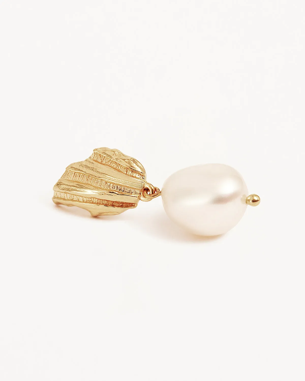 18k Gold Vermeil Moonlit Tides Pearl Drop Earrings Bycharlotte