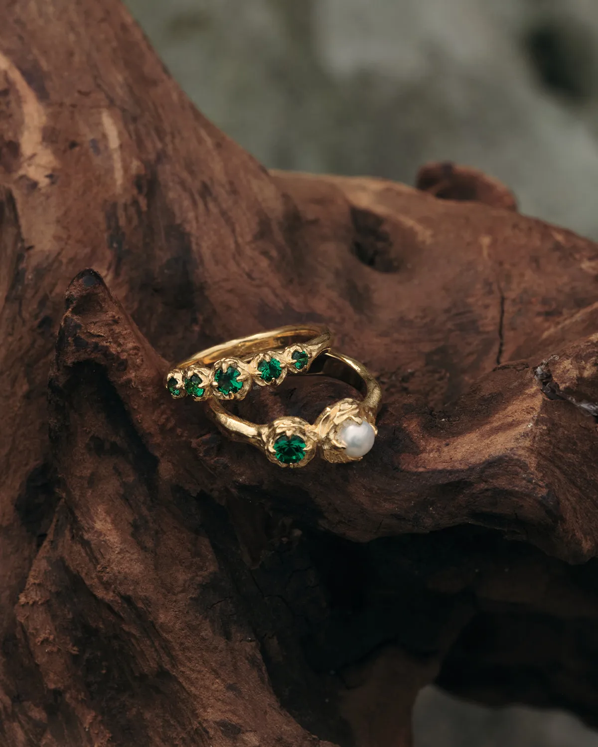 18k Gold Vermeil Moonlit Tides Ring Bycharlotte