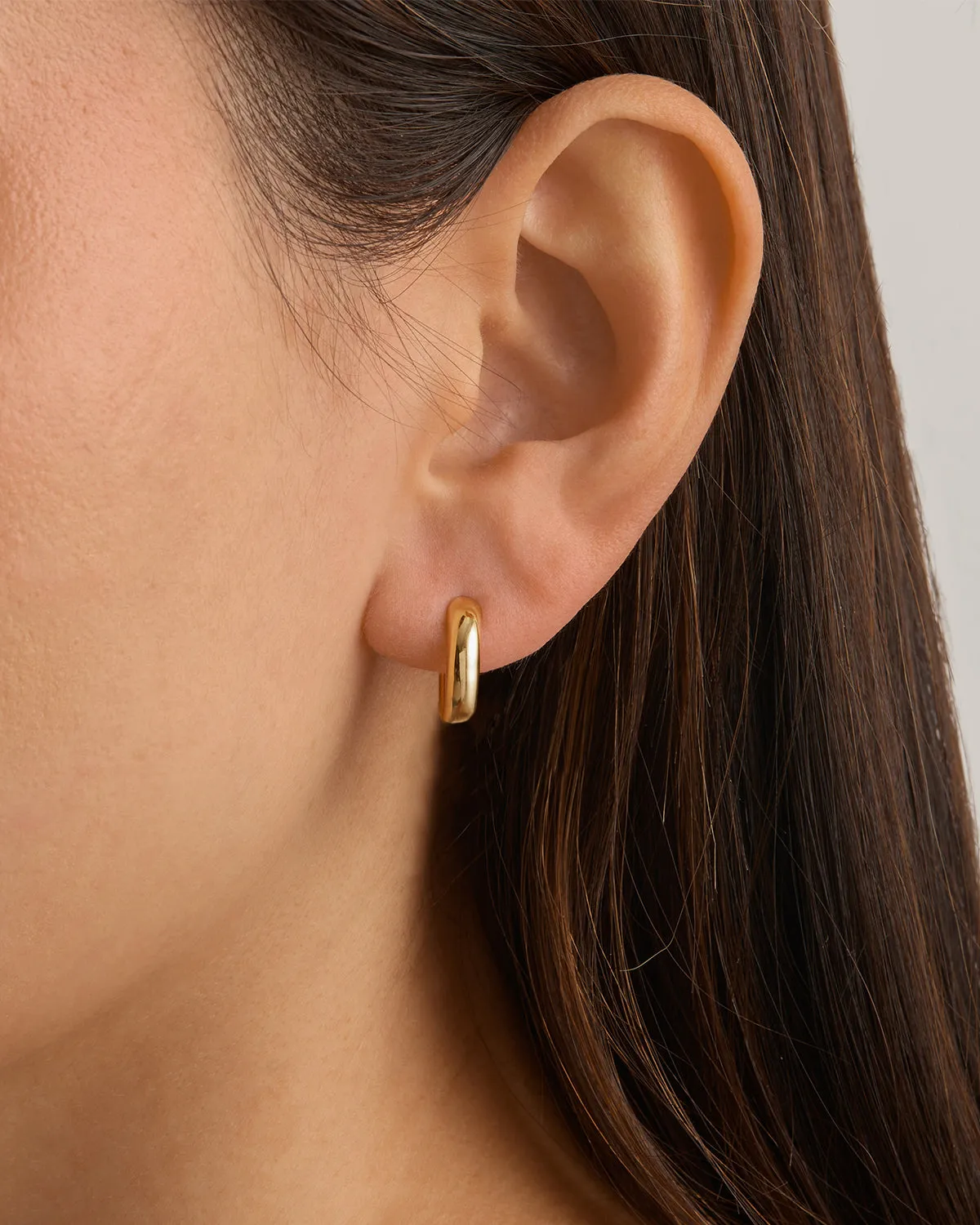 18k Gold Vermeil New Beginnings Pearl Hoops Bycharlotte