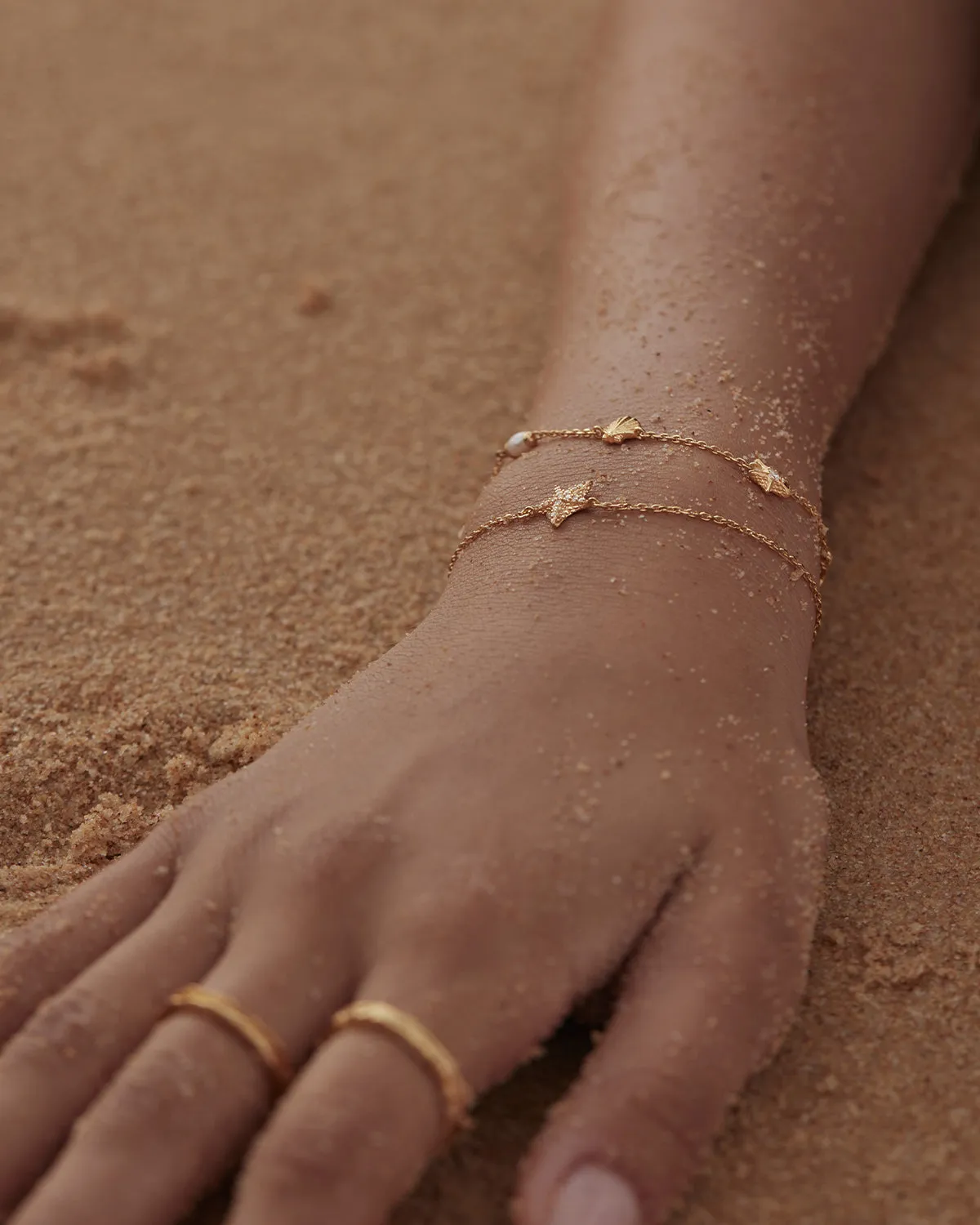 18k Gold Vermeil Ocean Dreaming Bracelet Bycharlotte