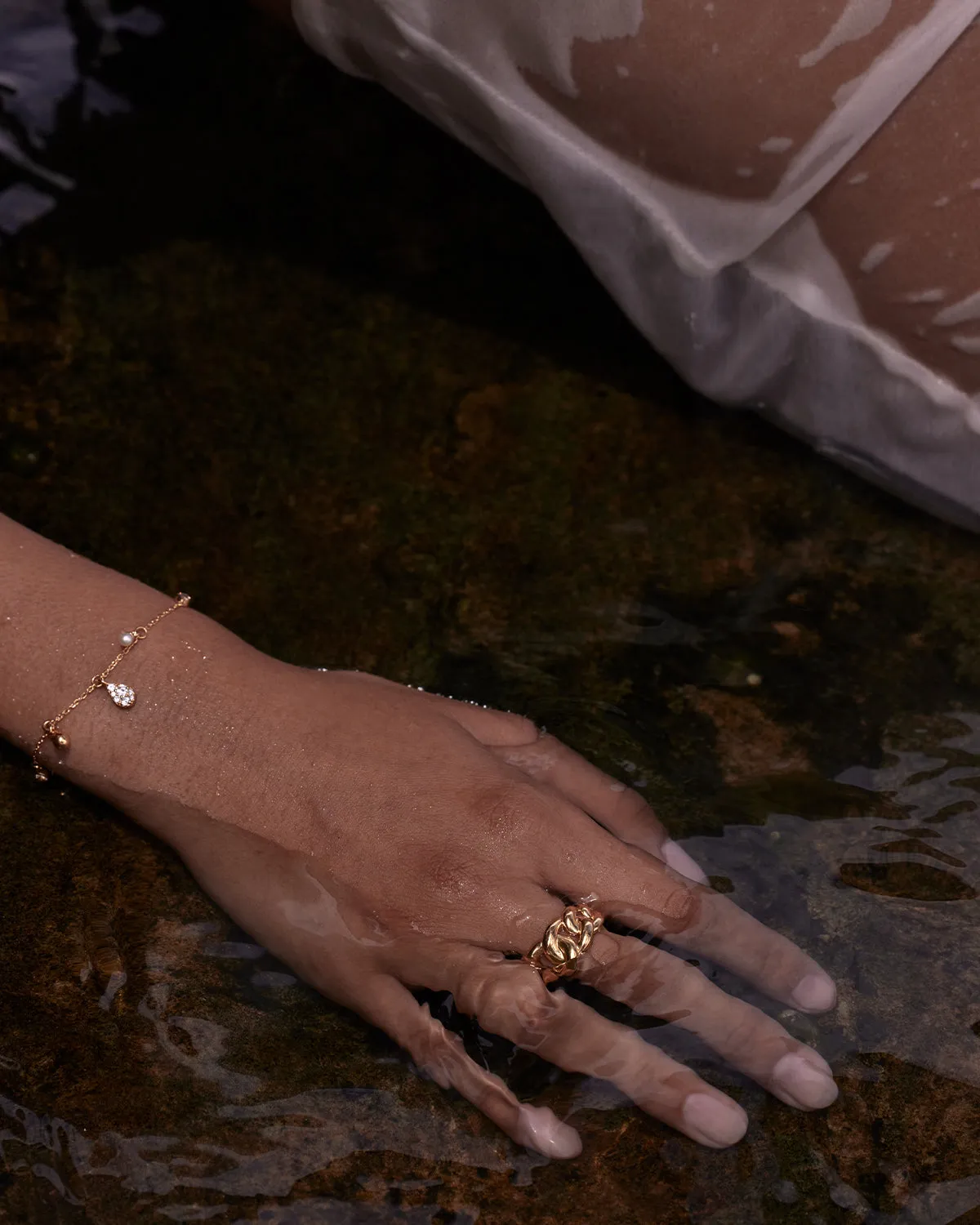 18k Gold Vermeil Ocean Mist Bracelet Bycharlotte