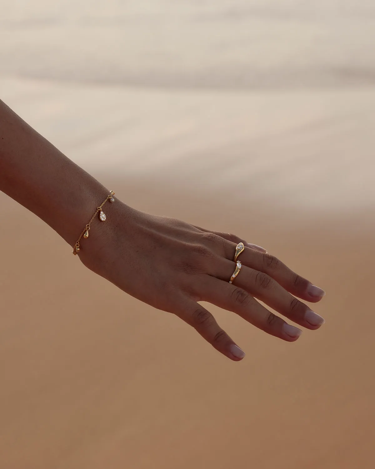 18k Gold Vermeil Ocean Mist Bracelet Bycharlotte