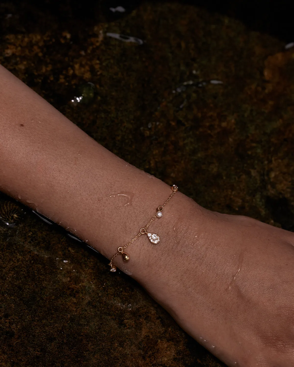 18k Gold Vermeil Ocean Mist Bracelet Bycharlotte