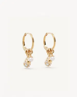 18k Gold Vermeil Ocean Mist Hoops Bycharlotte