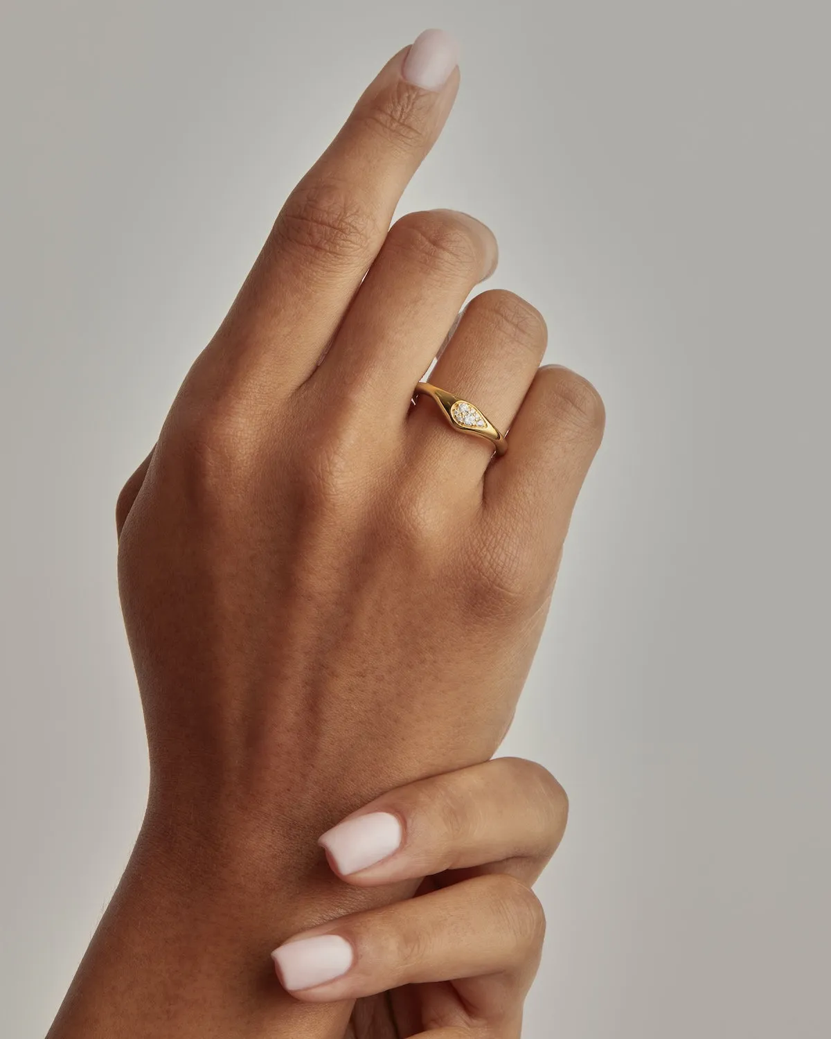 18k Gold Vermeil Ocean Mist Ring Bycharlotte