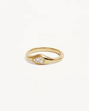 18k Gold Vermeil Ocean Mist Ring Bycharlotte