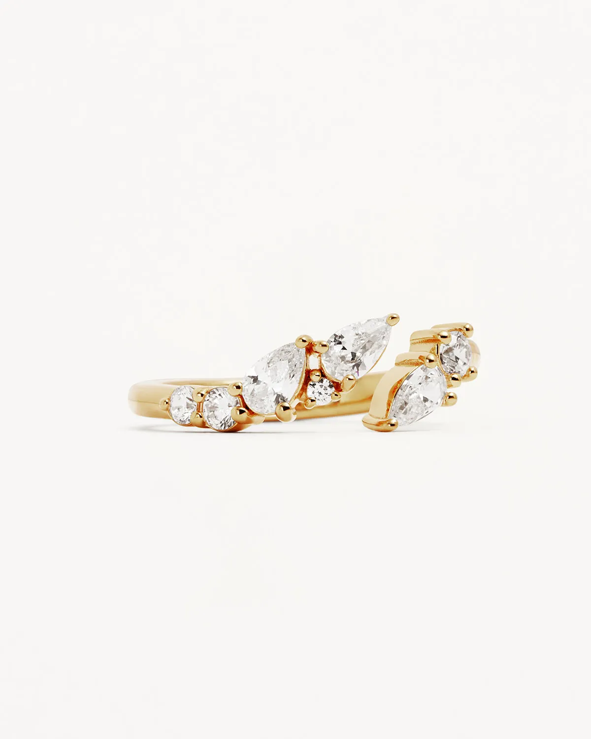 18k Gold Vermeil Ocean Whisper Ring Bycharlotte