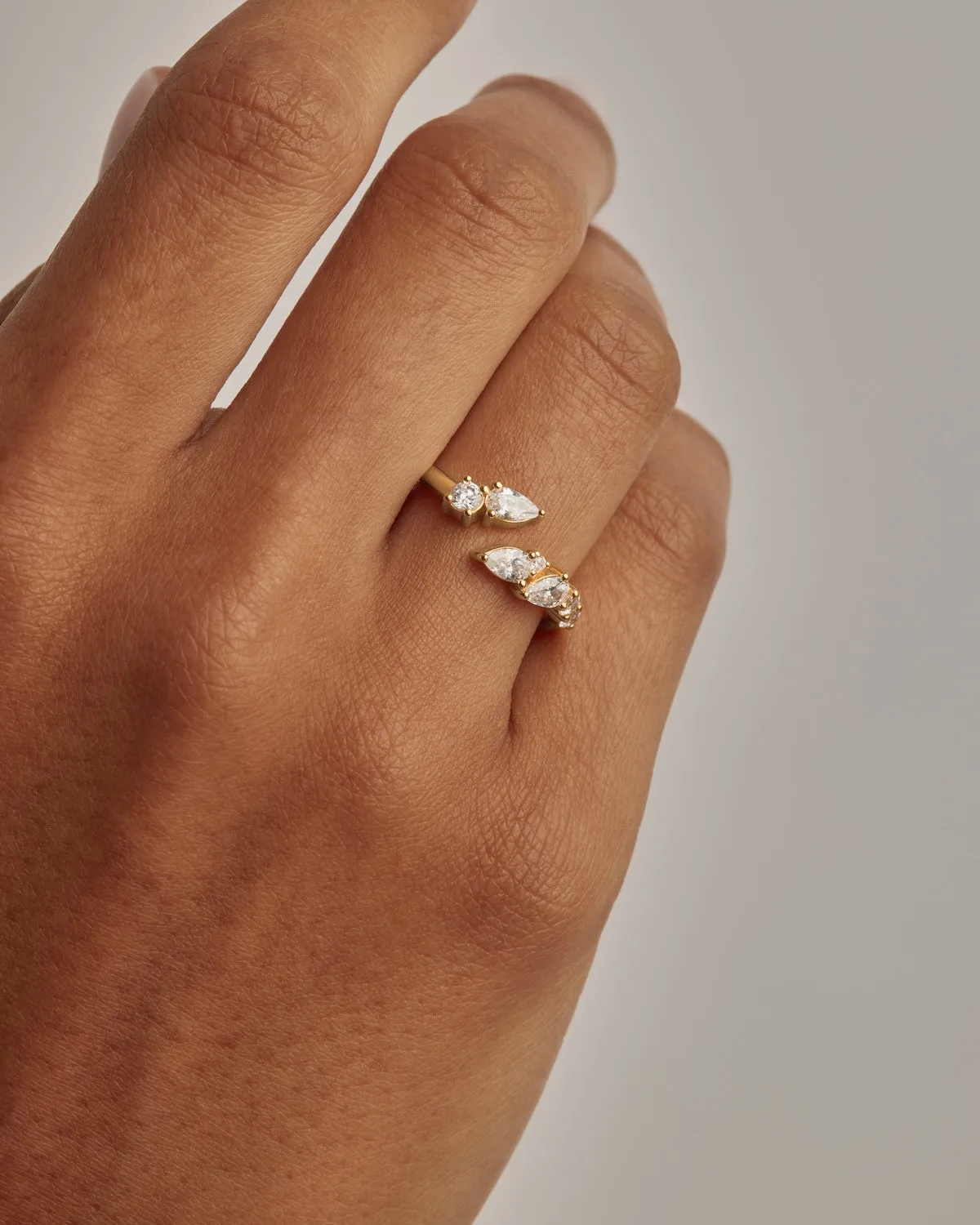 18k Gold Vermeil Ocean Whisper Ring Bycharlotte