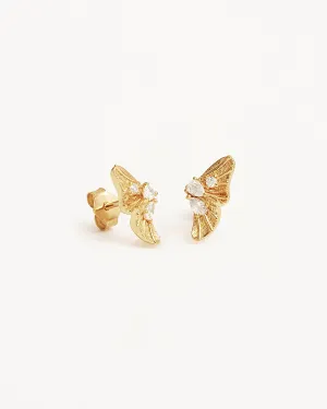 18k Gold Vermeil Ocean Whisper Stud Earrings Bycharlotte
