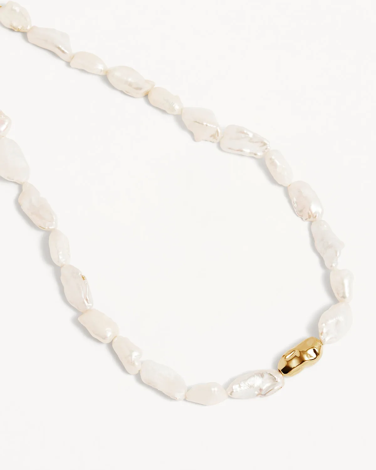 18k Gold Vermeil Peace Within Pearl Choker Bycharlotte