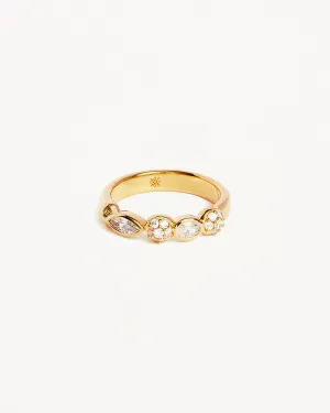 18k Gold Vermeil Protection of Eye Crystal Ring Bycharlotte