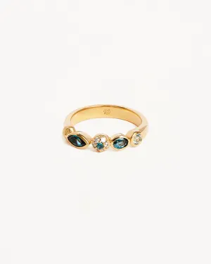 18k Gold Vermeil Protection of Eye Topaz Ring Bycharlotte