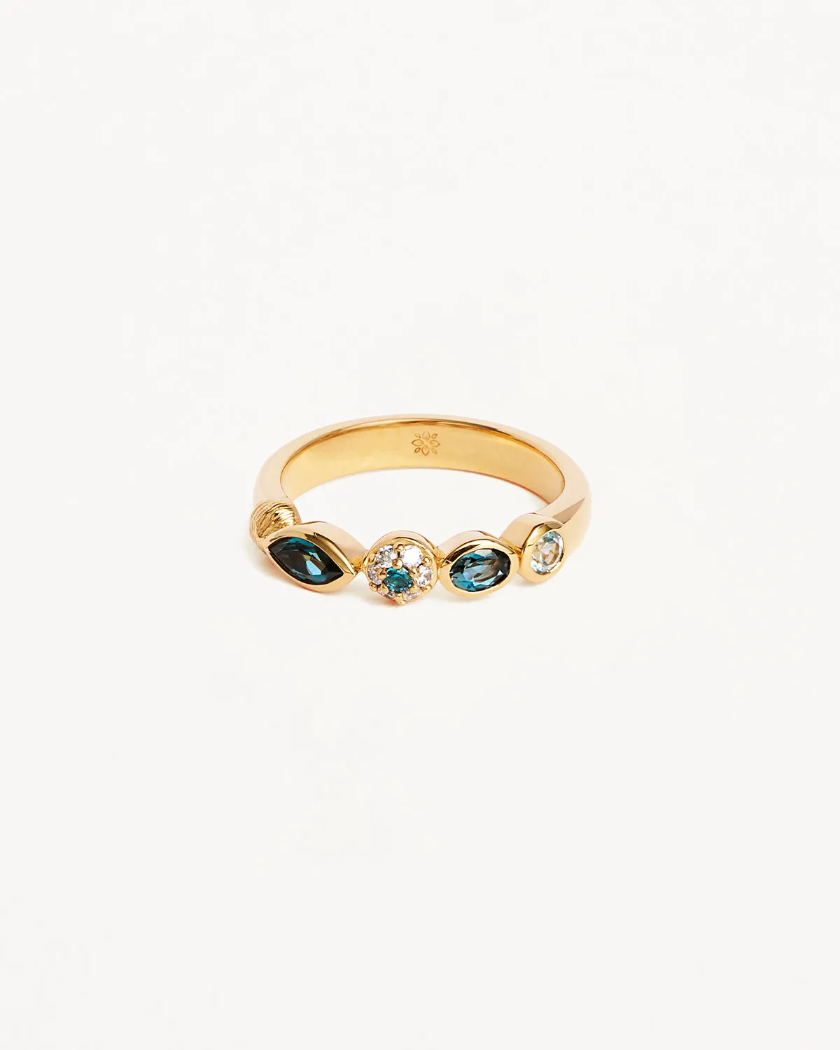 18k Gold Vermeil Protection of Eye Topaz Ring Bycharlotte