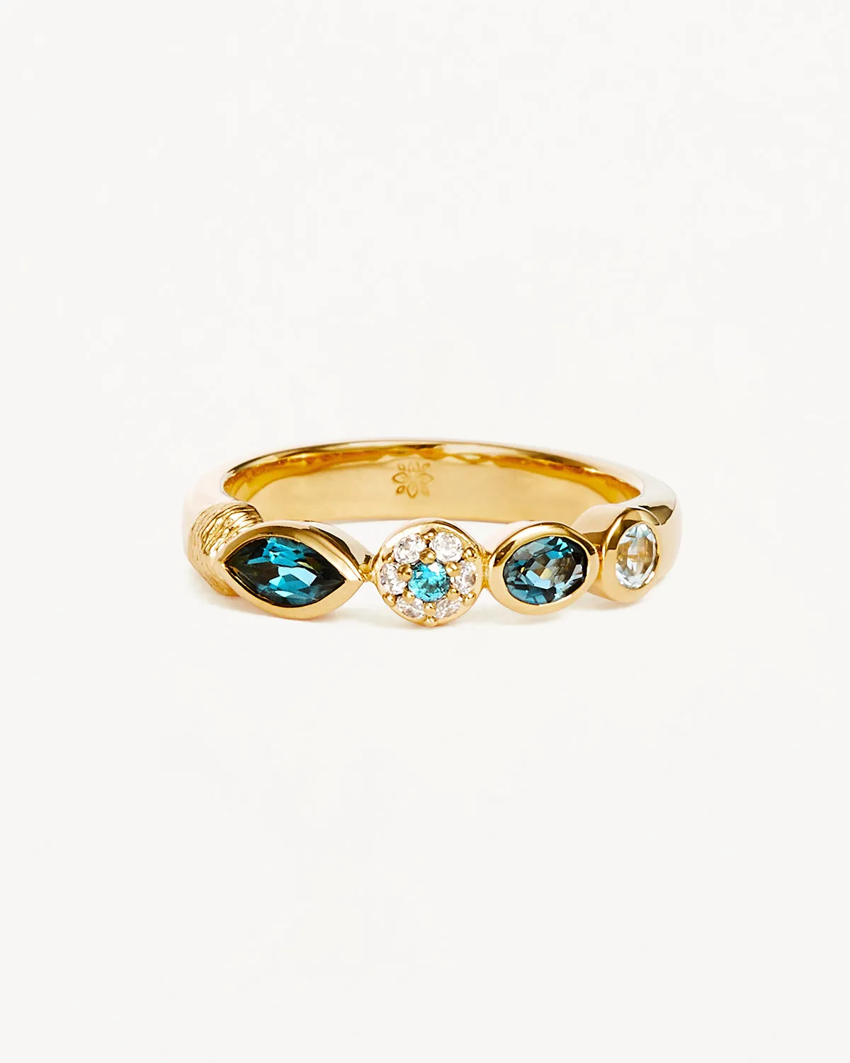 18k Gold Vermeil Protection of Eye Topaz Ring Bycharlotte