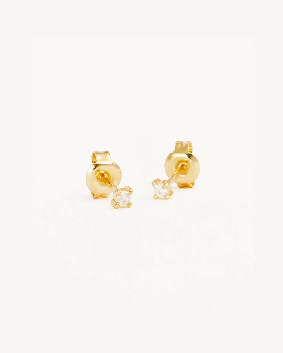 18k Gold Vermeil Pure Light Stud Earrings Bycharlotte