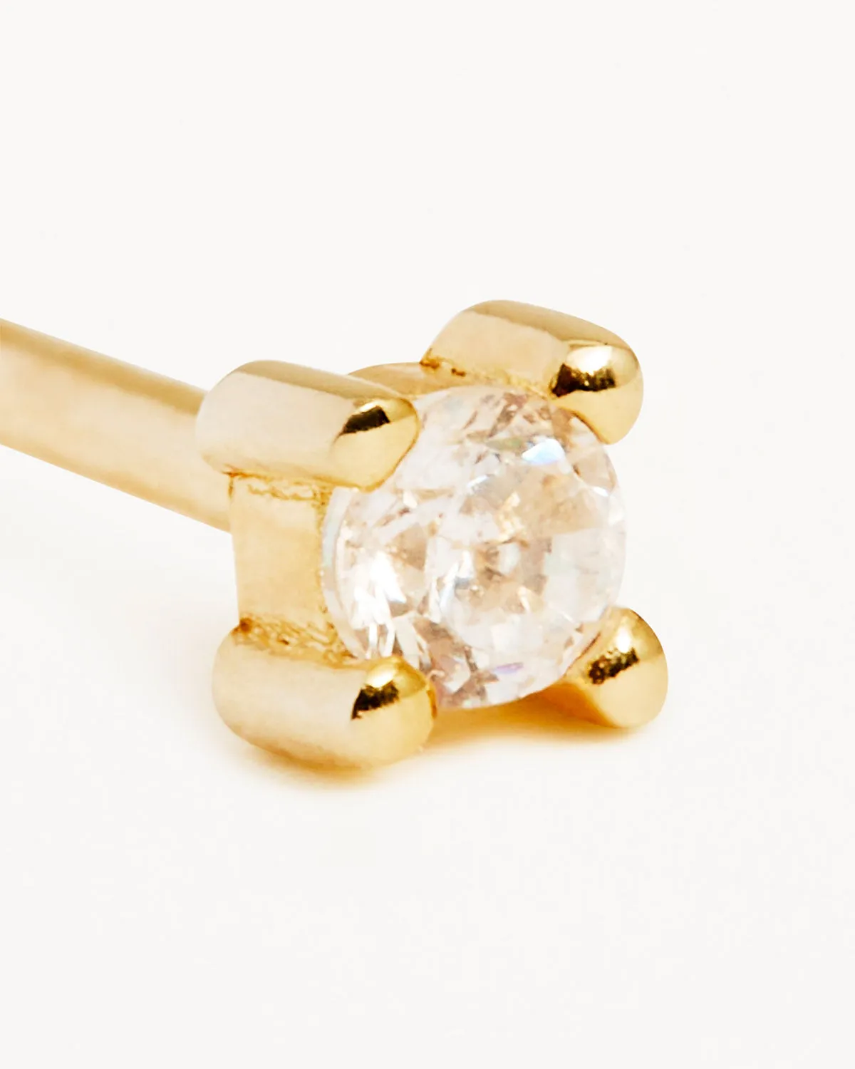 18k Gold Vermeil Pure Light Stud Earrings Bycharlotte