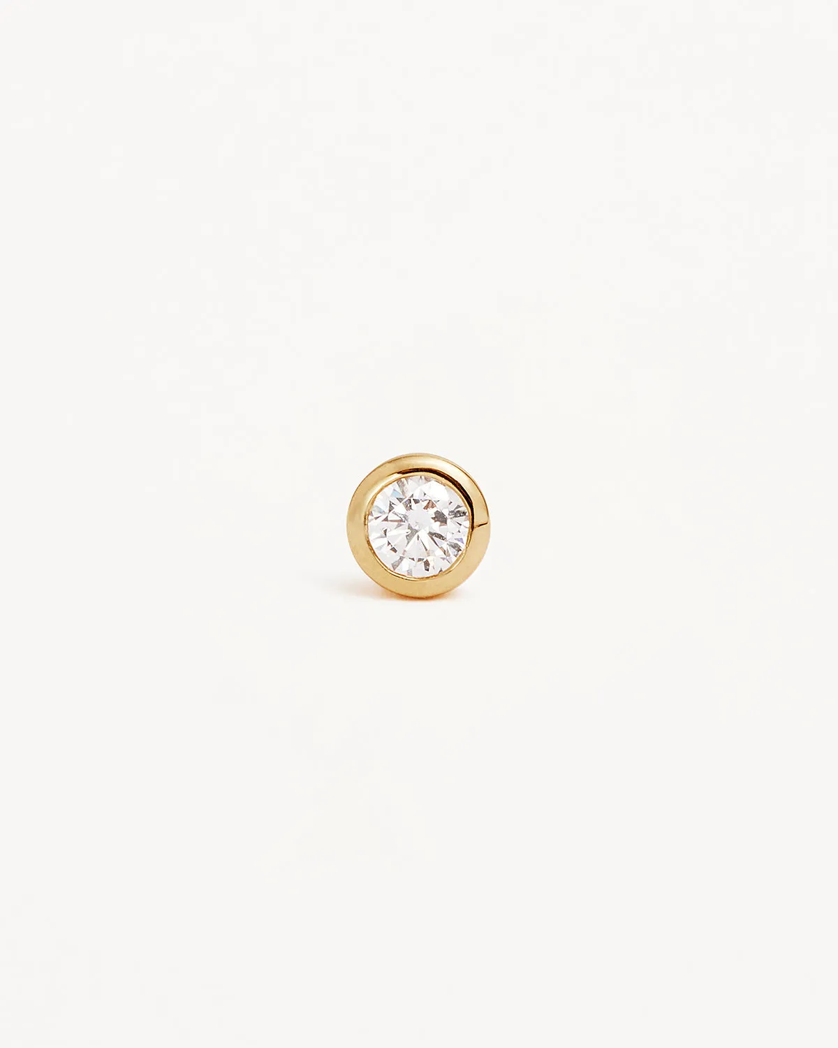 18k Gold Vermeil Radiant Crystal Stud Earrings Bycharlotte