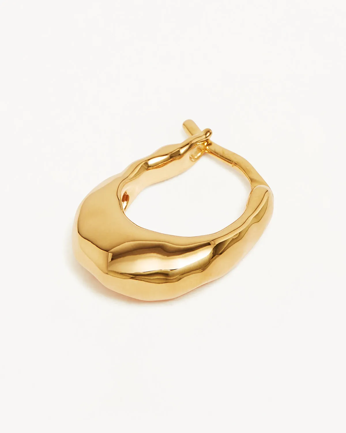 18k Gold Vermeil Radiant Energy Small Hoops Bycharlotte