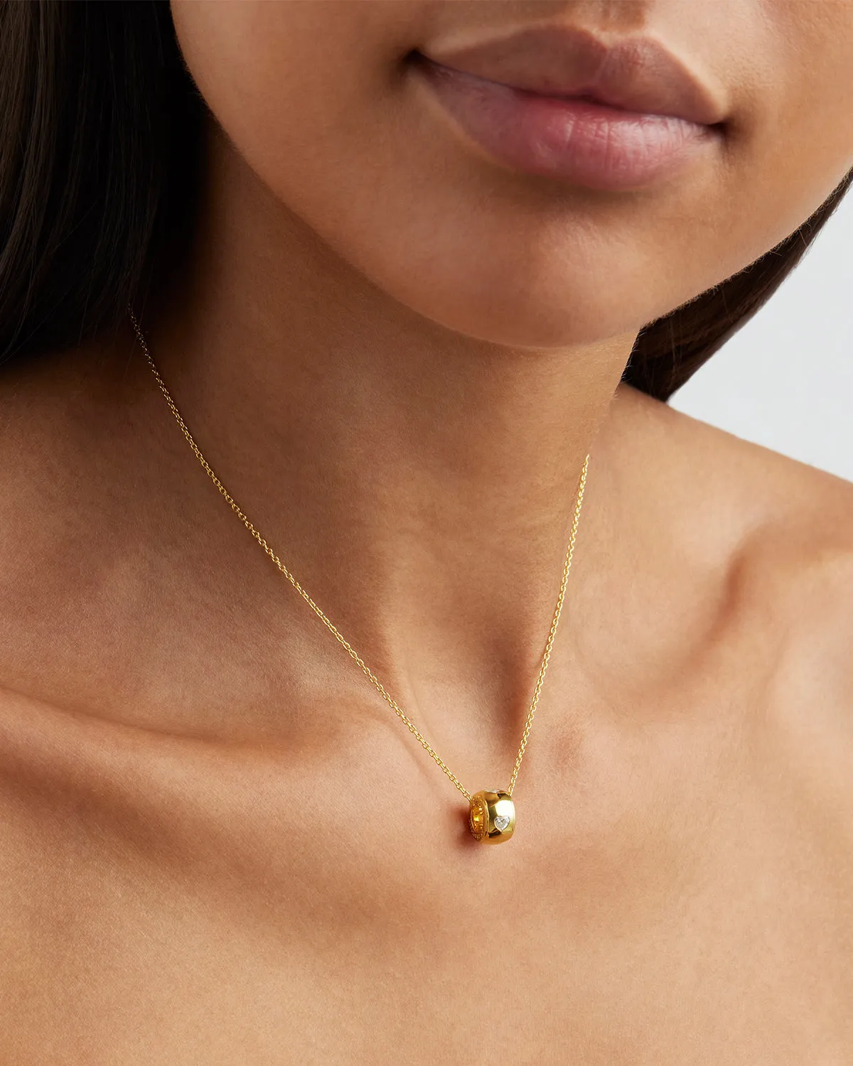 18k Gold Vermeil Radiant Heart Petal Charm Bycharlotte