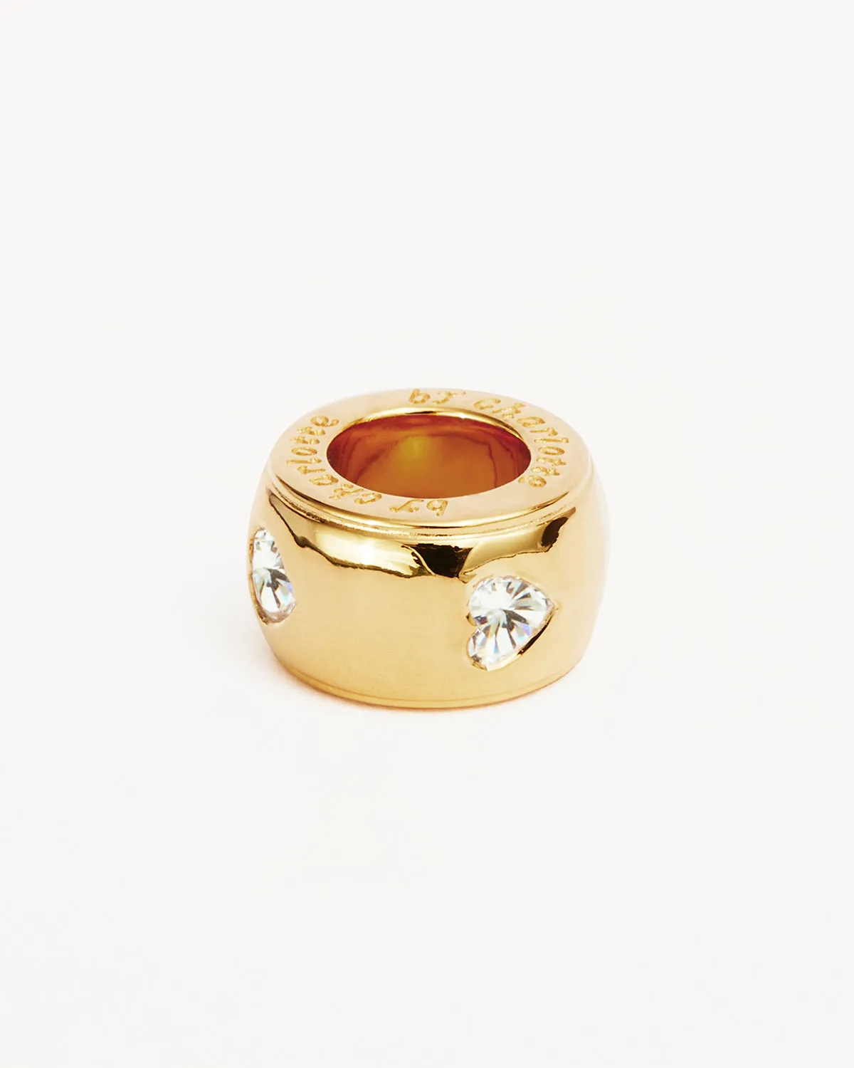18k Gold Vermeil Radiant Heart Petal Charm Bycharlotte