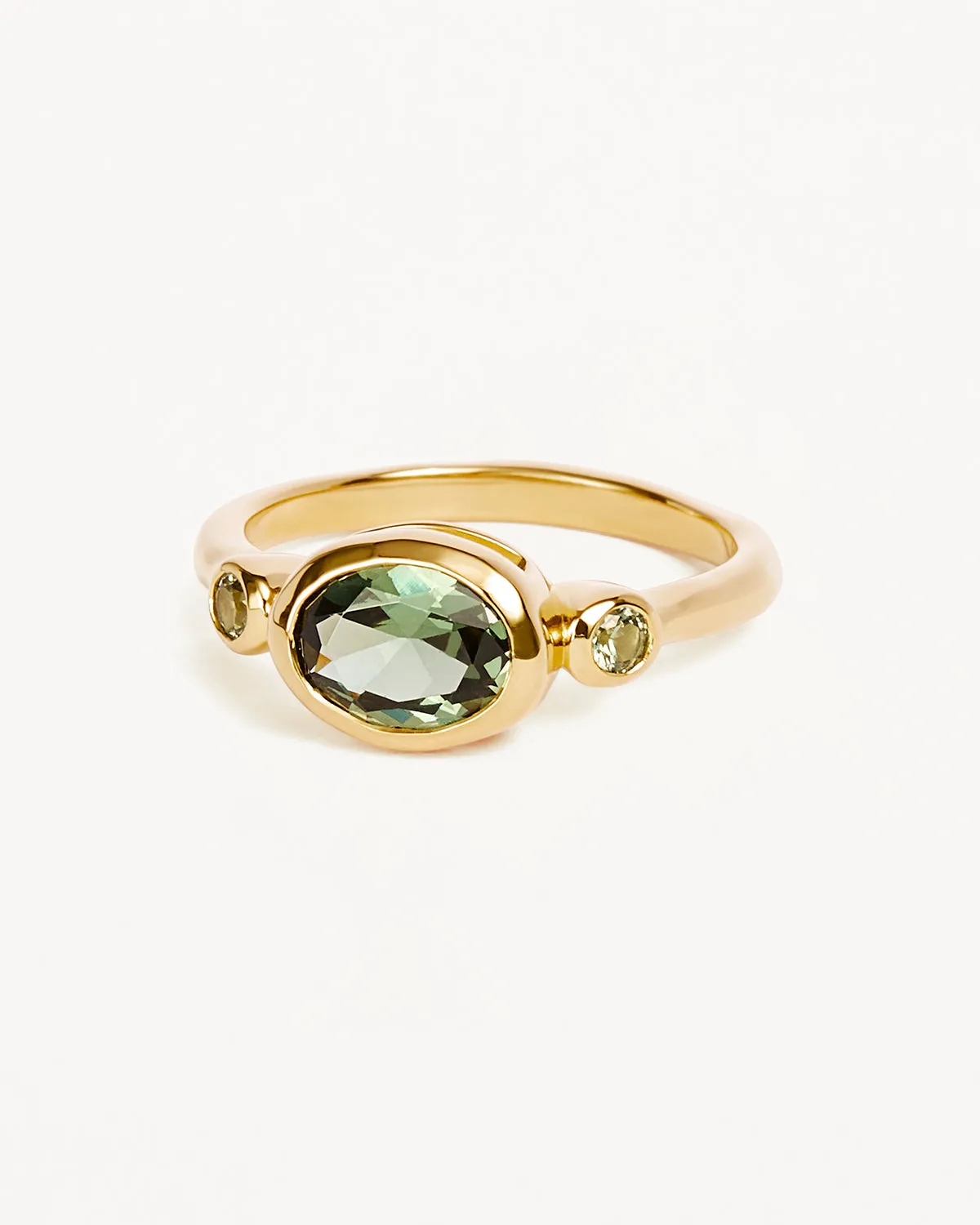 18k Gold Vermeil Radiant Soul Ring - Forest Bycharlotte