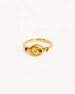 18k Gold Vermeil Radiant Soul Ring - Sun Bycharlotte