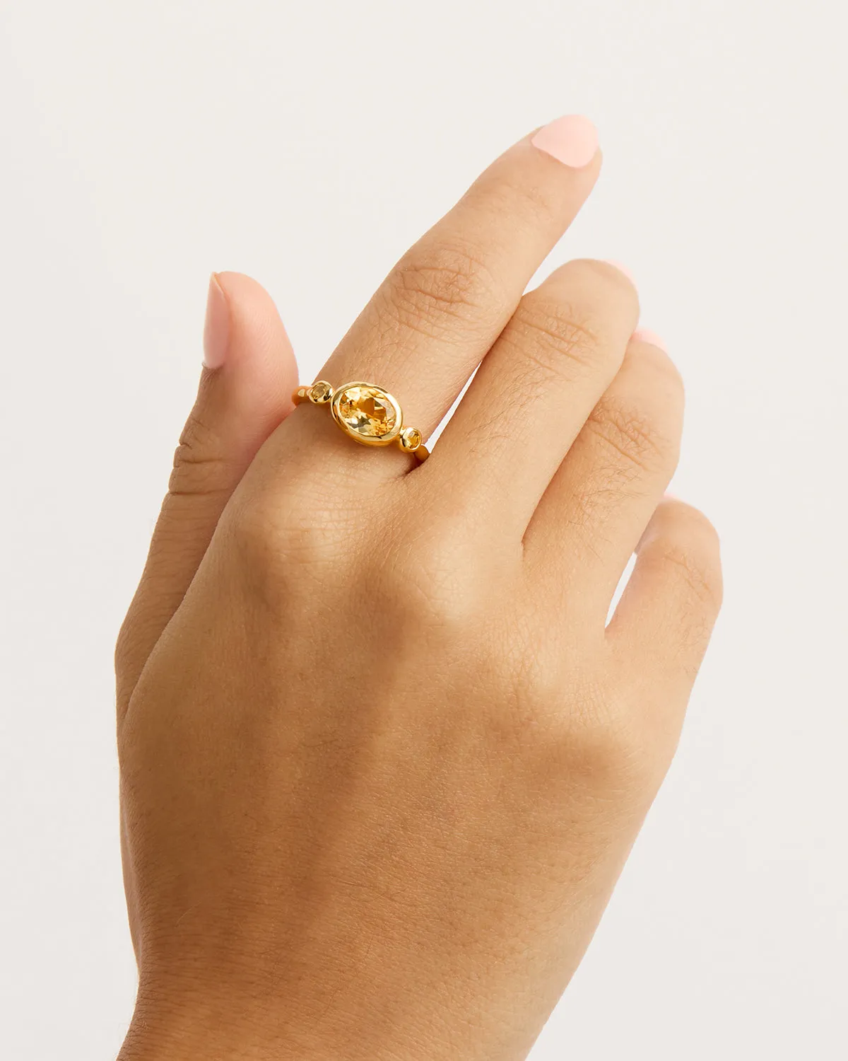 18k Gold Vermeil Radiant Soul Ring - Sun Bycharlotte