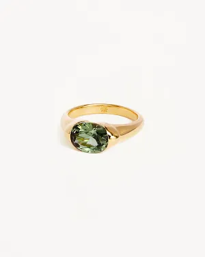 18k Gold Vermeil Sacred Jewel Ring - Forest Bycharlotte