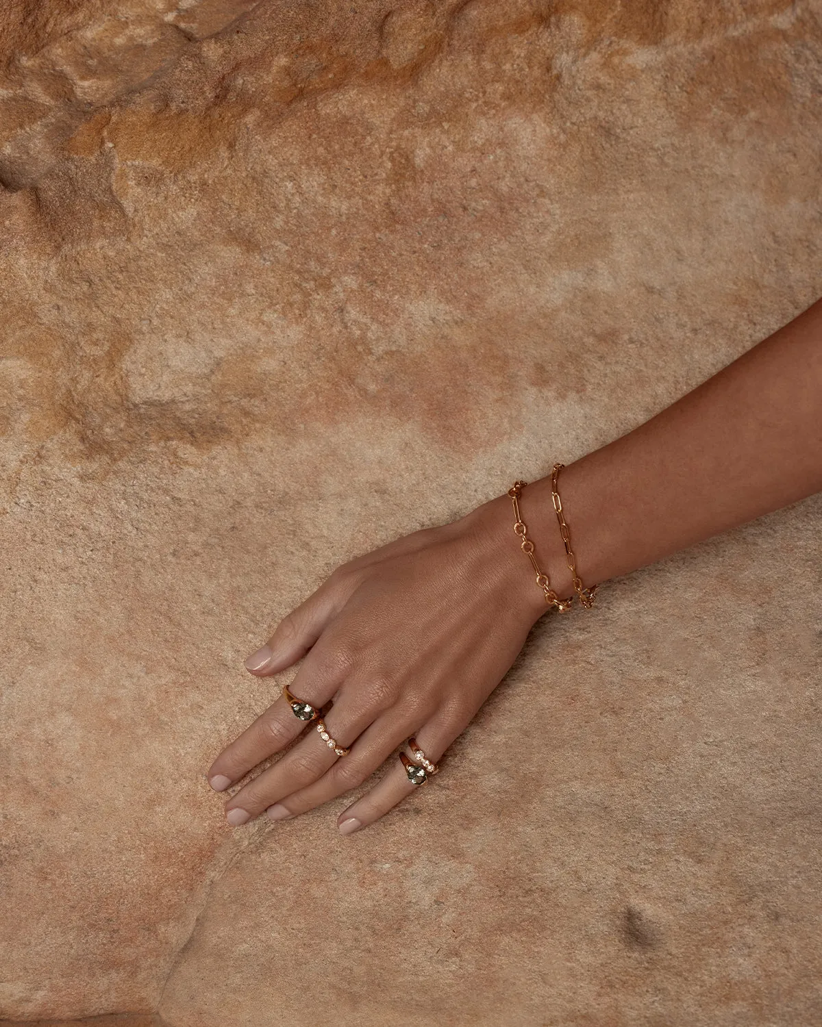 18k Gold Vermeil Sacred Jewel Ring - Forest Bycharlotte